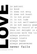 Love Wins (1 Cor. 13:8)